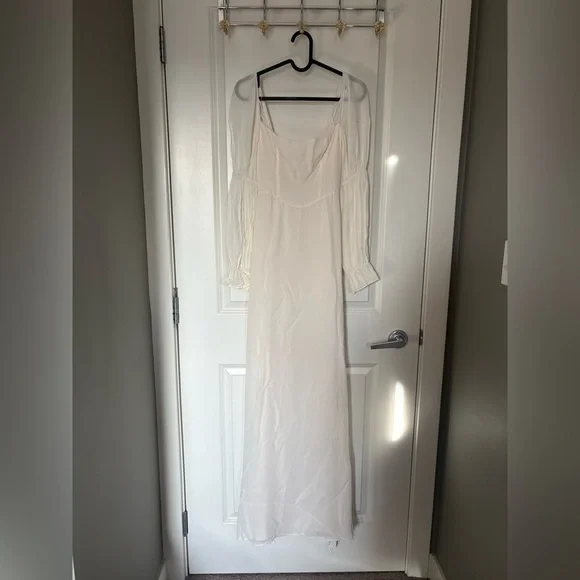 NEW NWT Reformation Stars Puff Sleeve Wedding Bridal Dress Gown - Picture 8 of 11